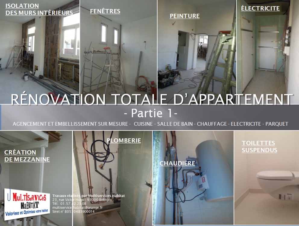 Rénovation totale d'appartement partie 1